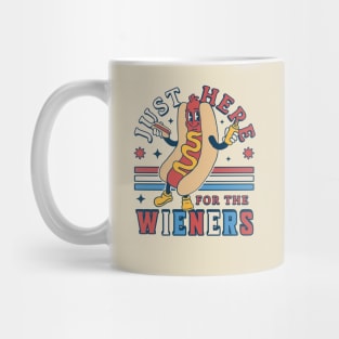 I'm Just Here for the Wieners - 4th of July Hot Dog Funny Mug